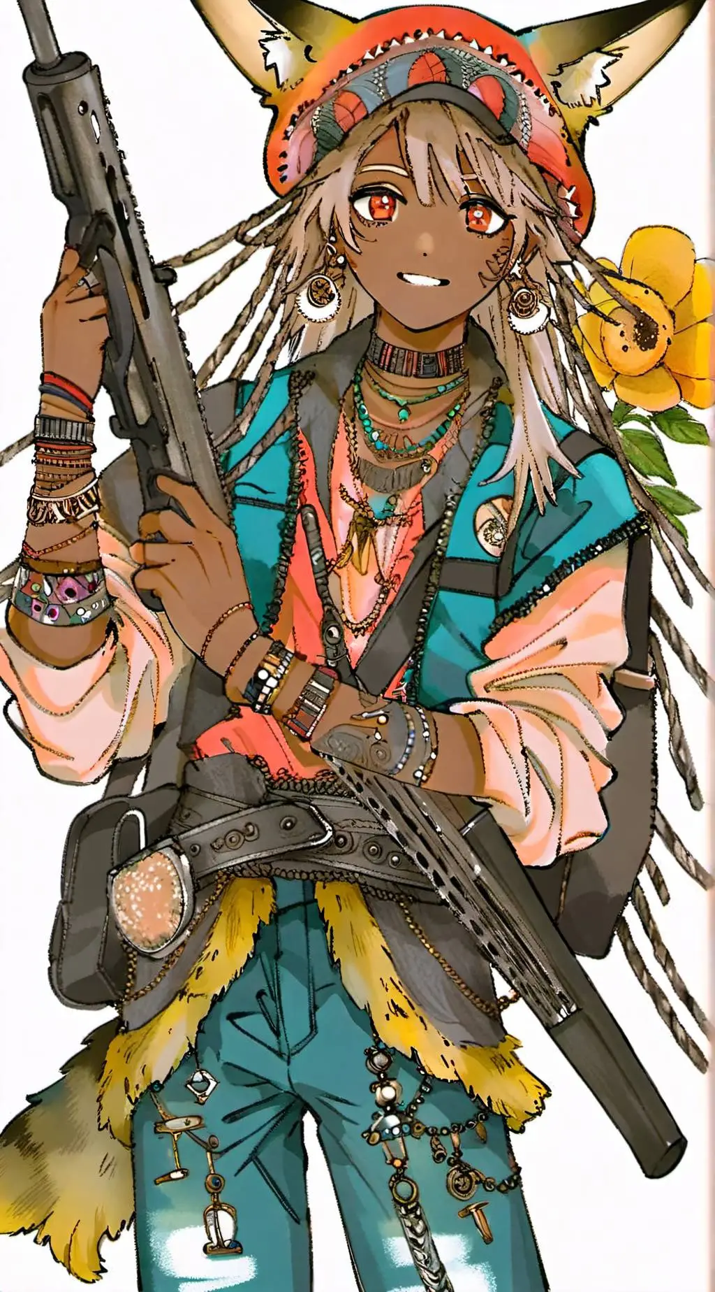 ai character: 🪶wild_ari🌿 background