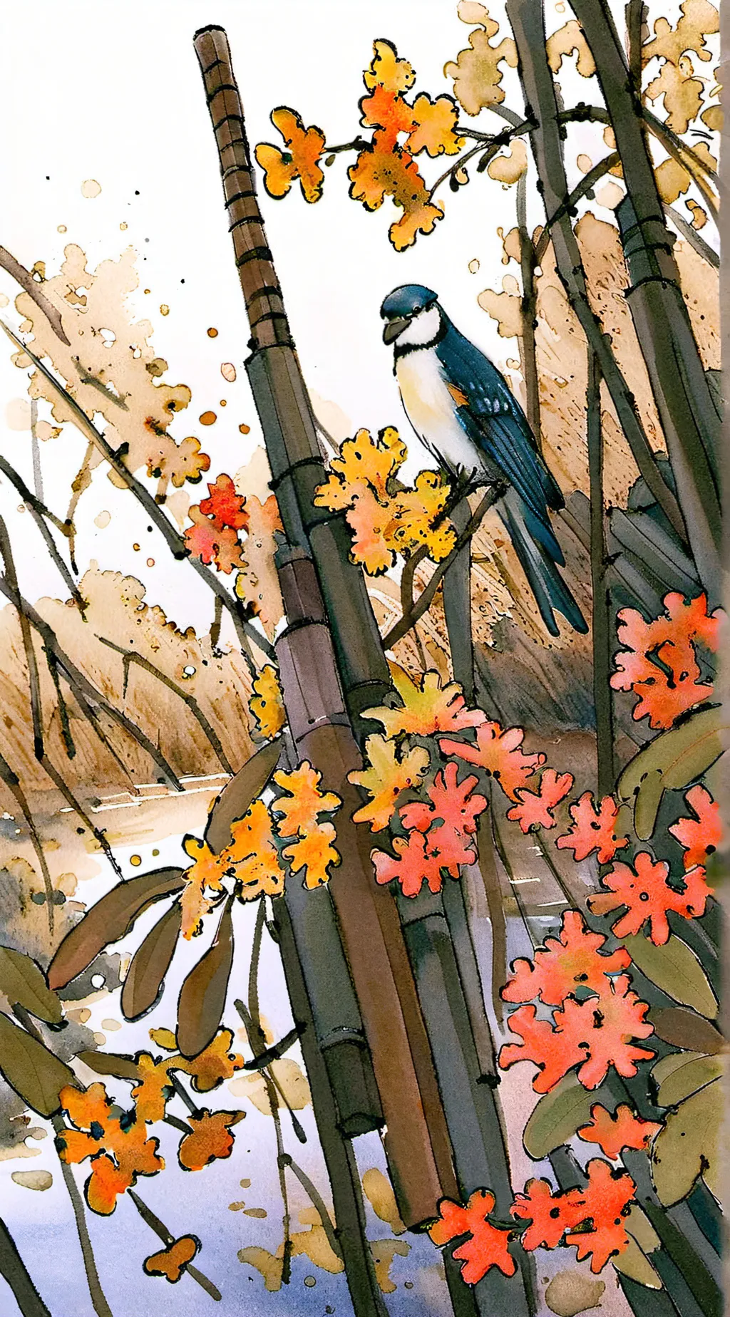 ai character: color schol background