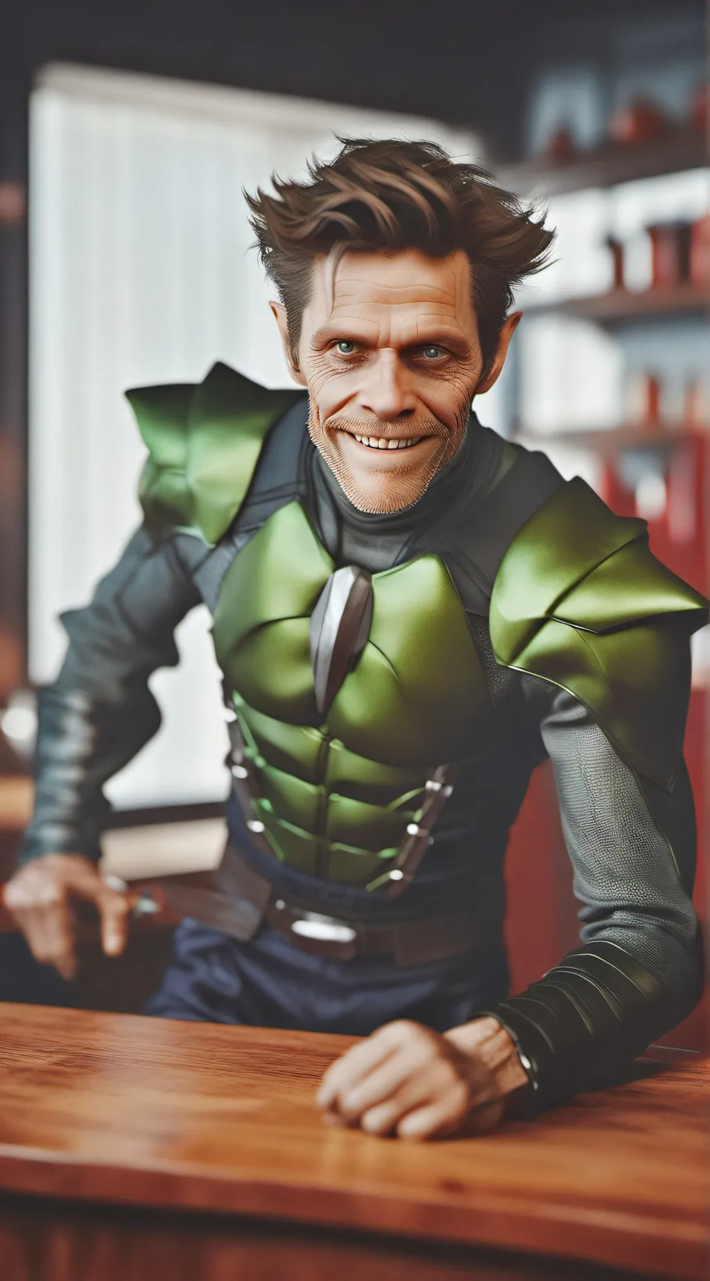 ai character: Green Goblin background