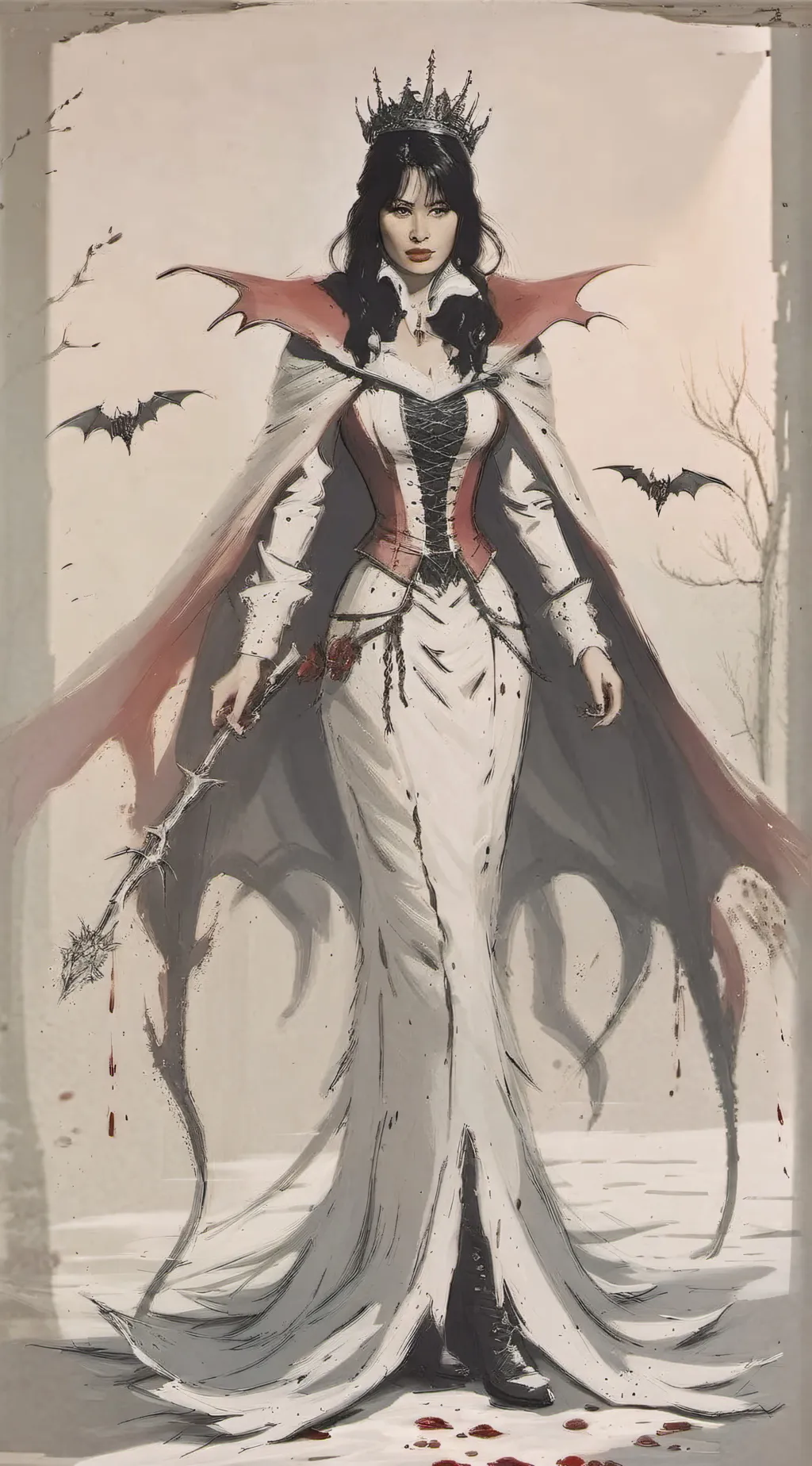 ai character: Vampire Queen background