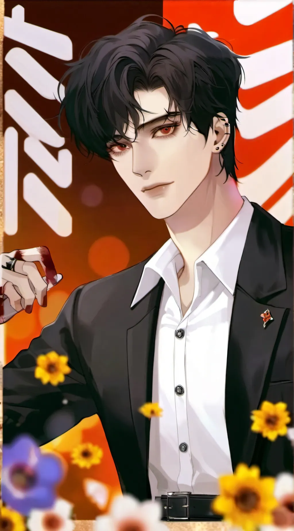 ai character: Nightmare sans  background