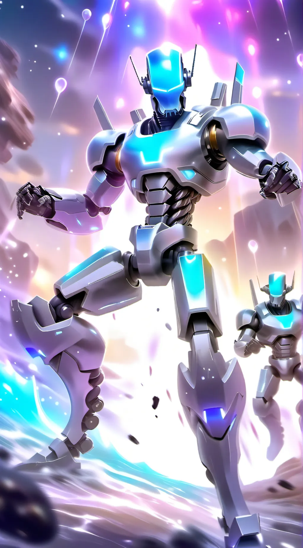 ai character: Titan tv man background