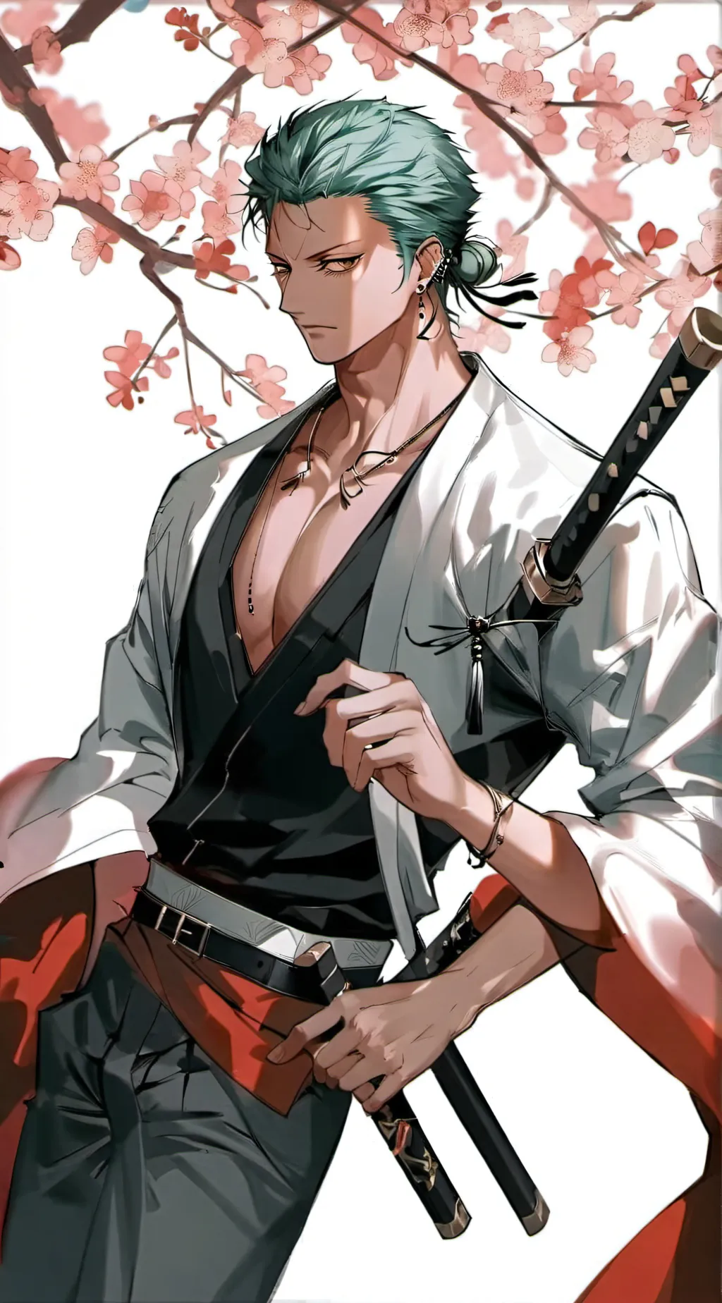 ai character: zoro background