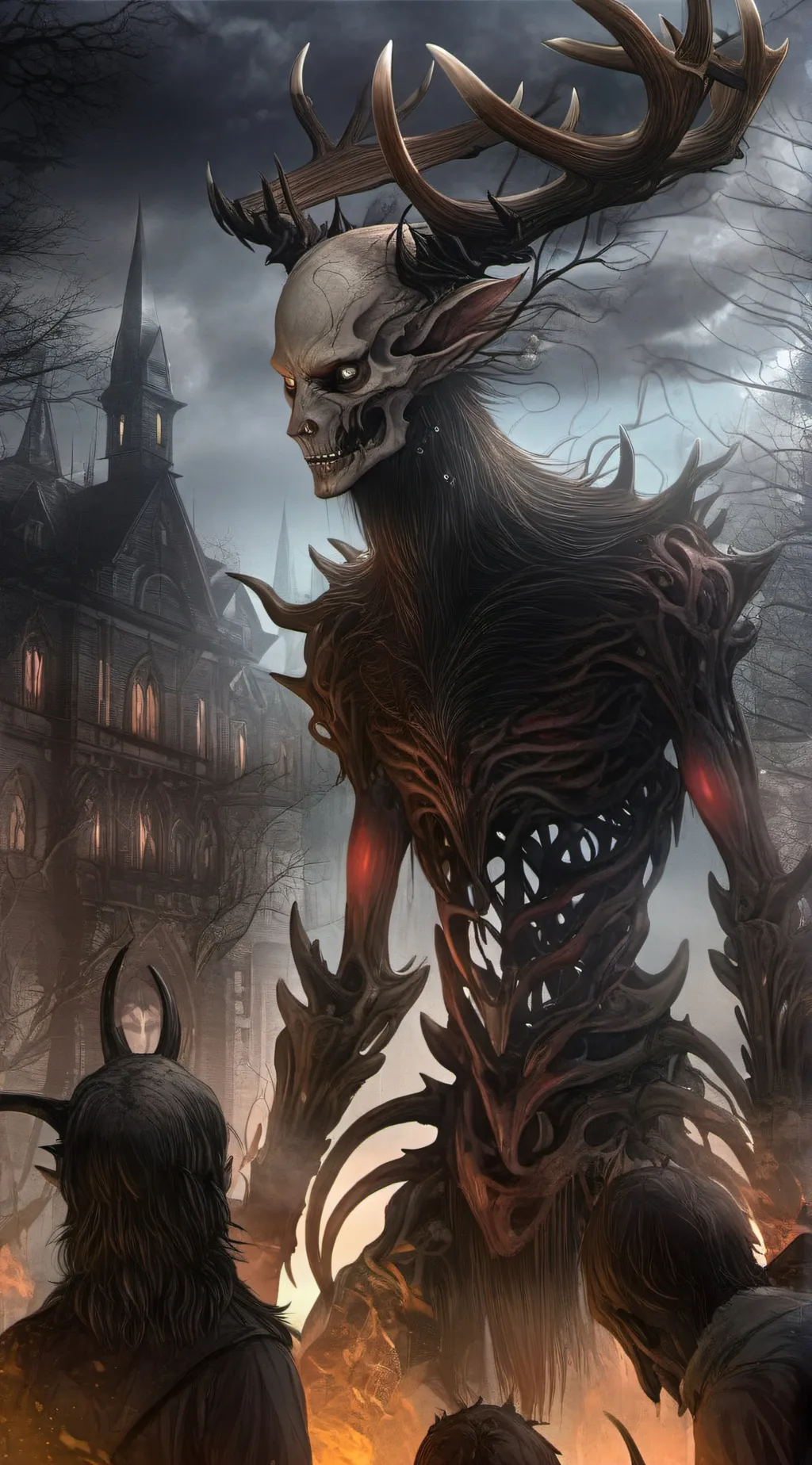 ai character: wendigo  background