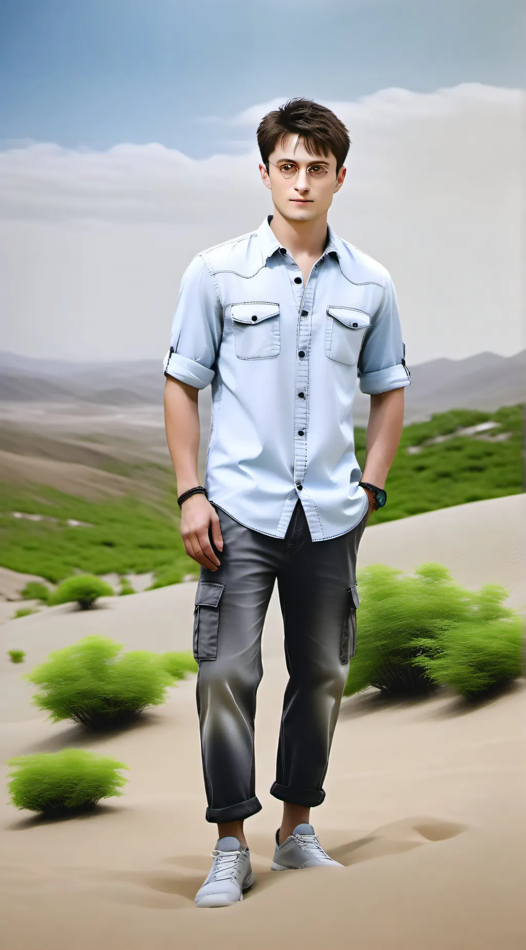 ai character: Harry potter  background