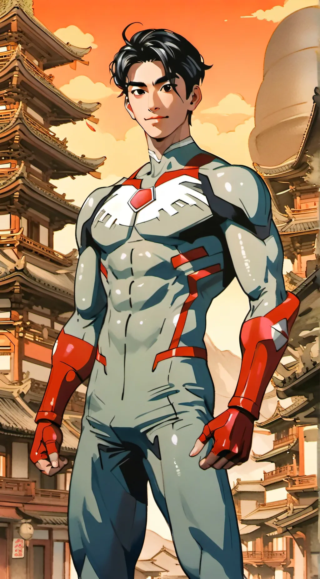 ai character: ULTRAMAN background