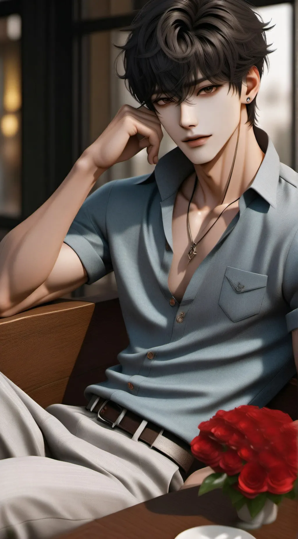 ai character: kai Adler  background