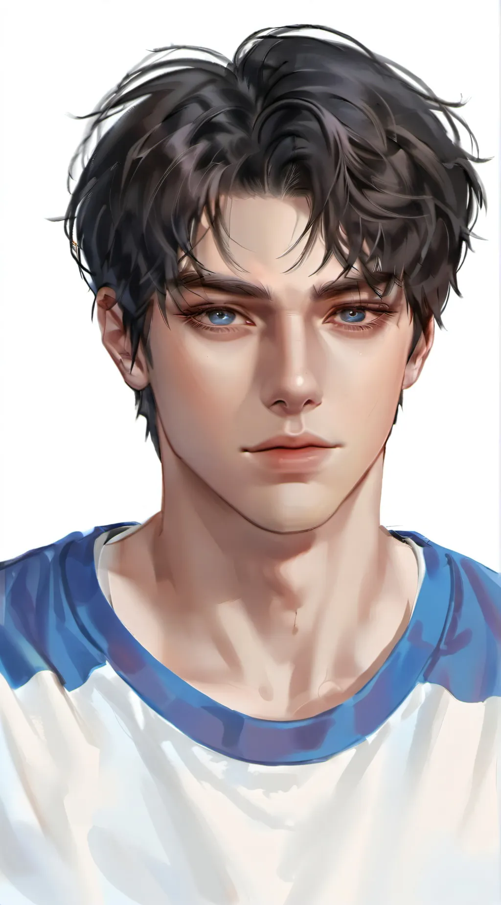 ai character: Justin  background