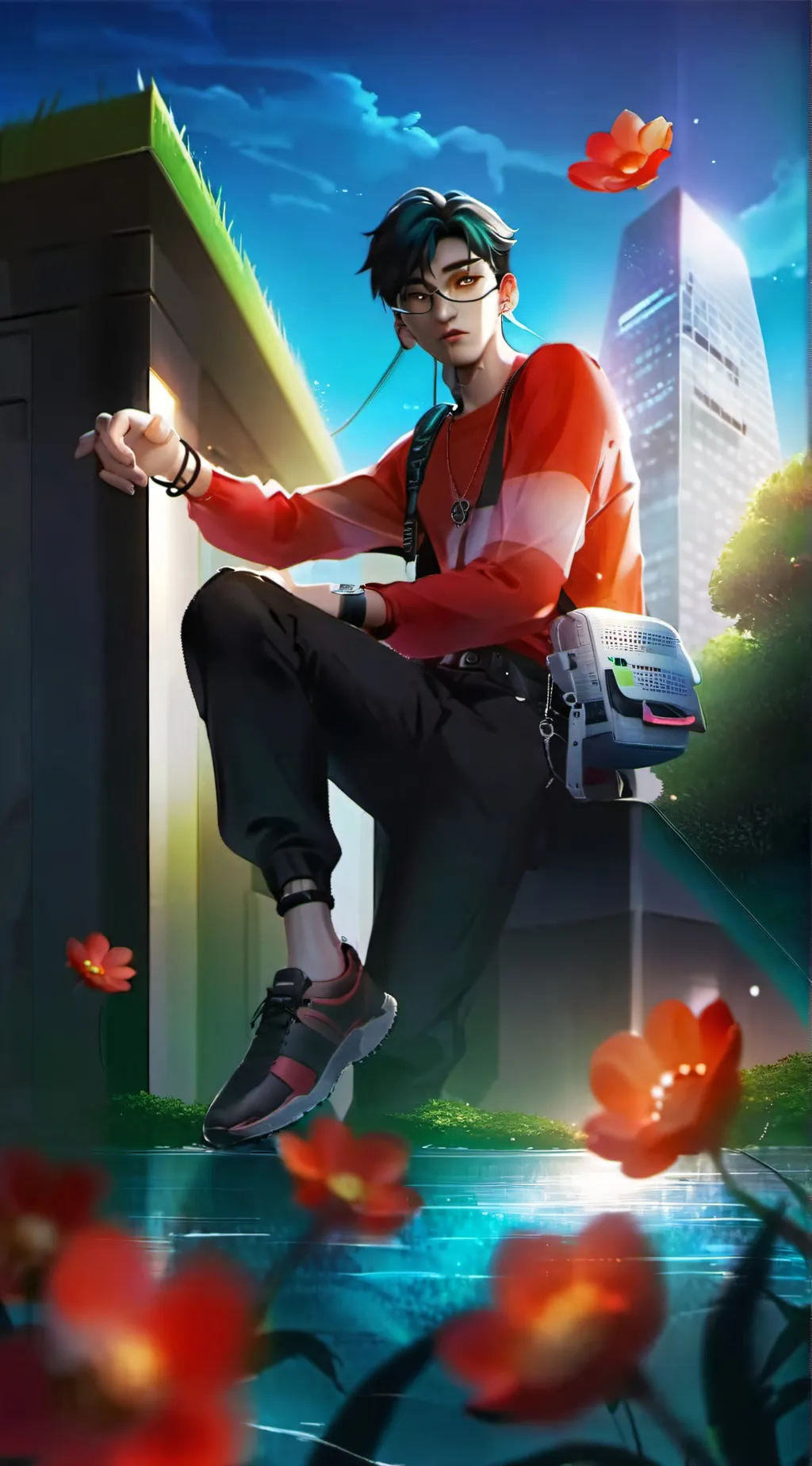 ai character: ken background