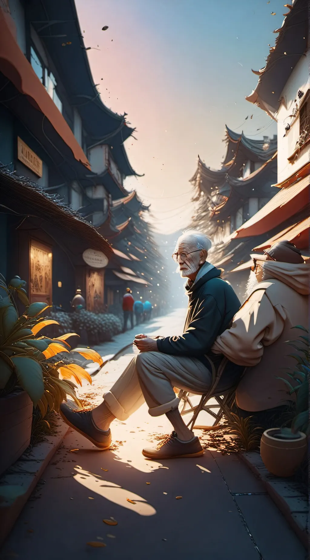 ai character: old man background