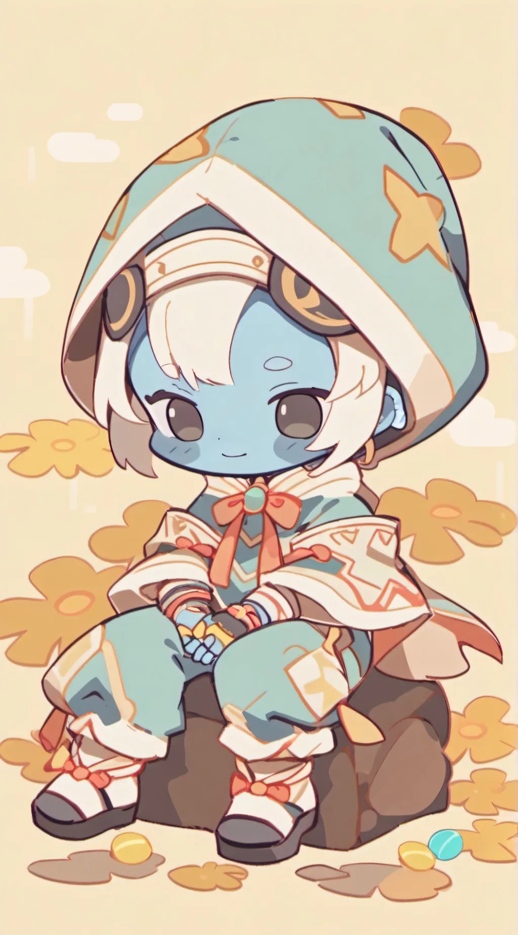 ai character: Froth background