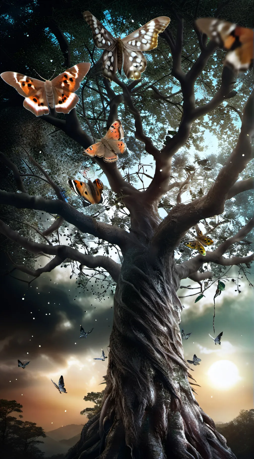 ai character: Moth world! background