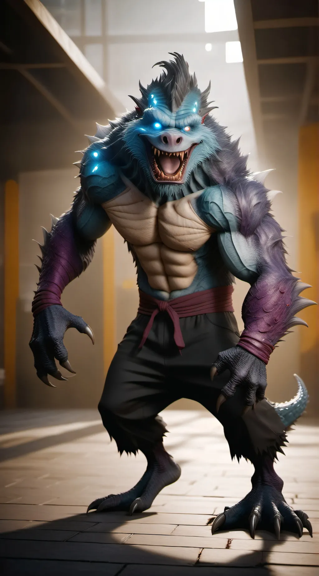 ai character: Titan Kaju background