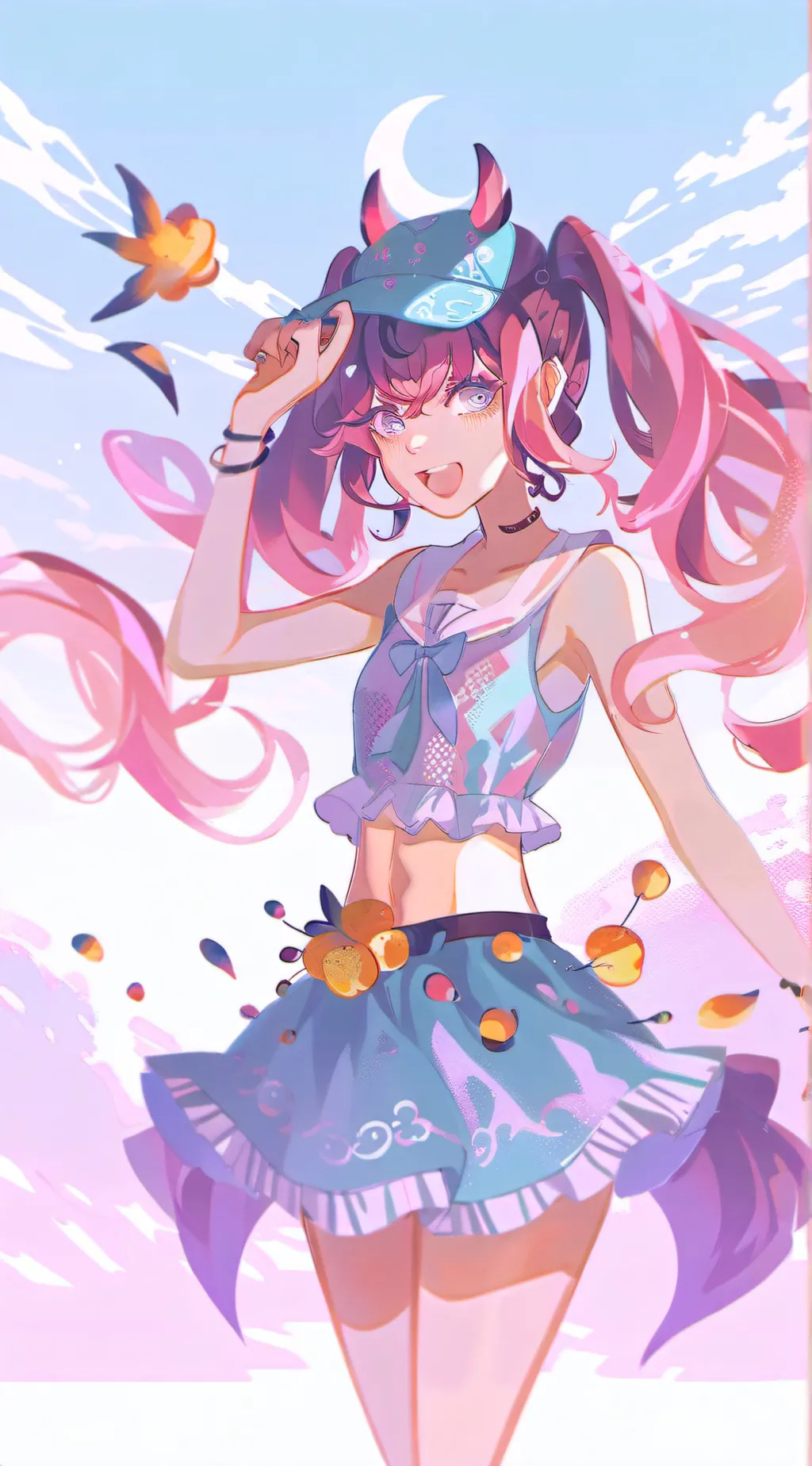 ai character: Vanilbean♡ background
