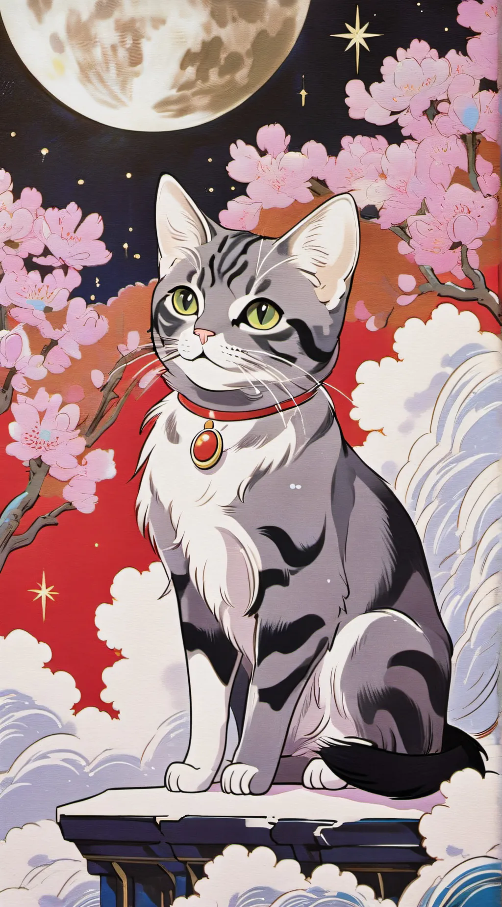 ai character: Cancer Cat background