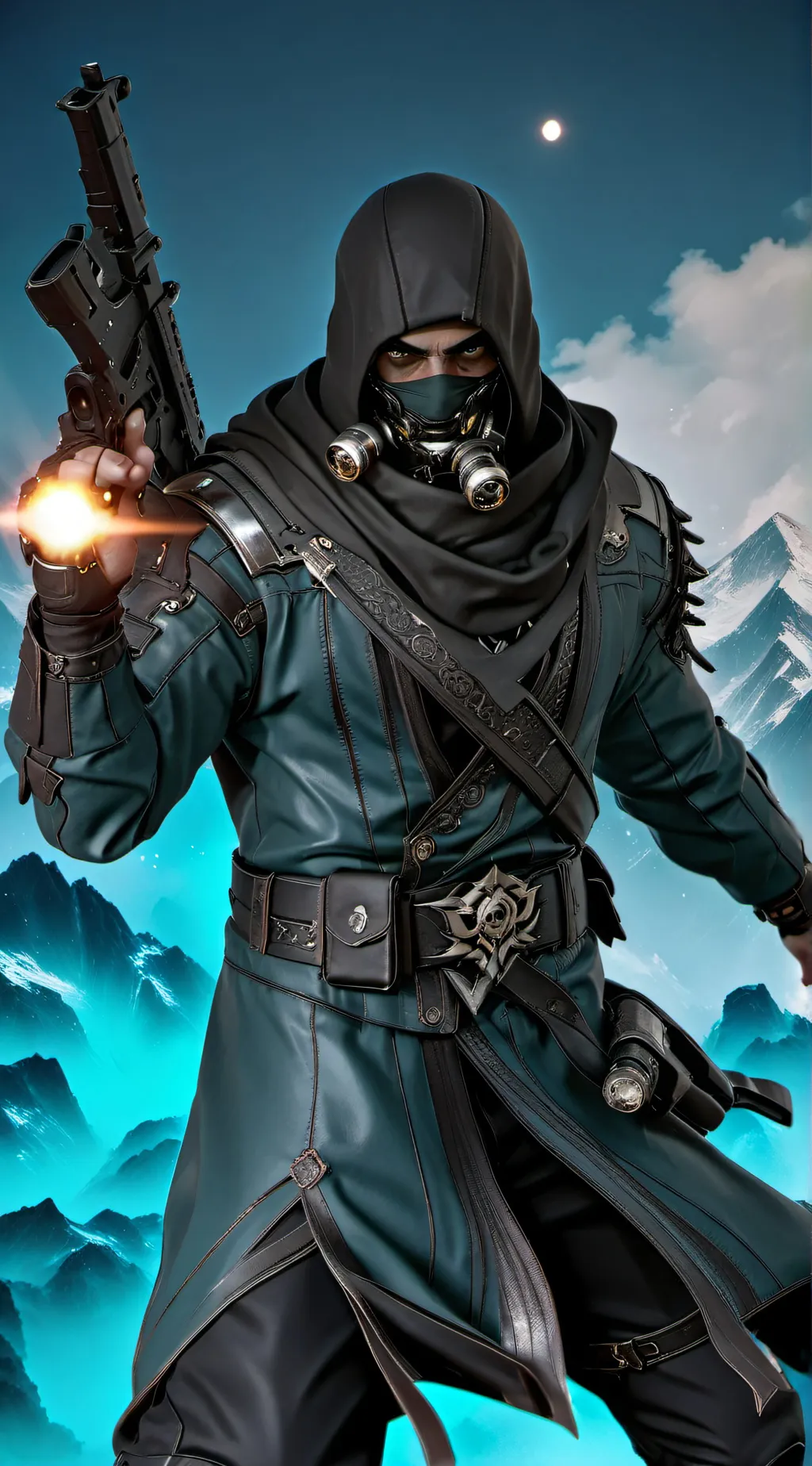 ai character: Konig  background