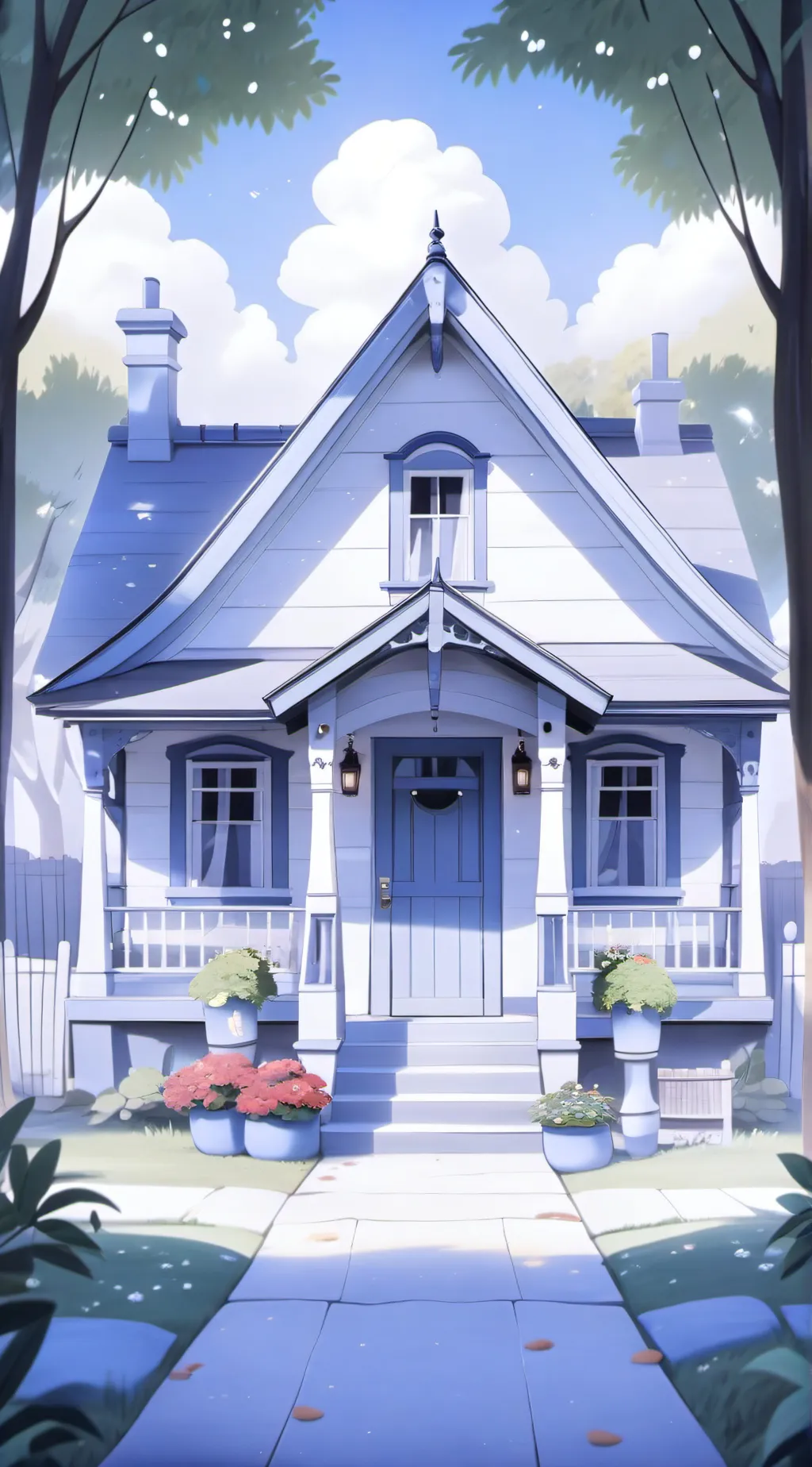 ai character: Bluey!  background