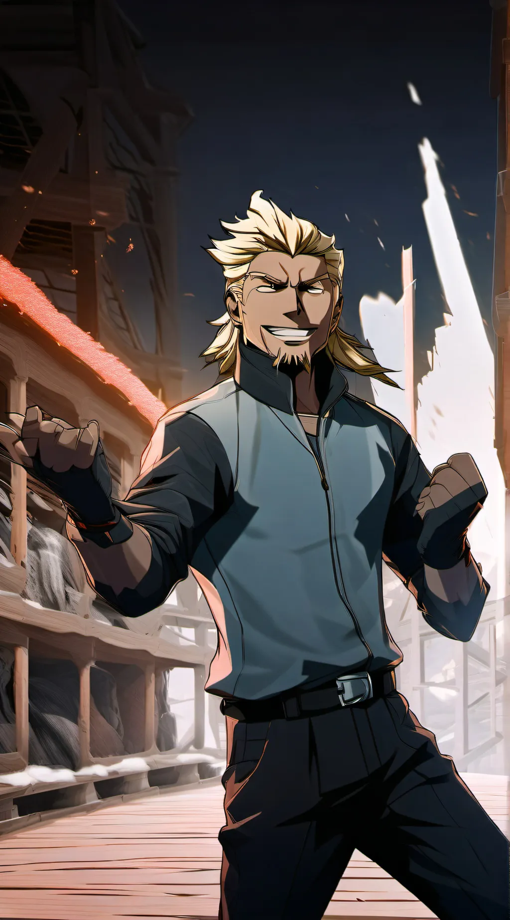 ai character: All might😛 background
