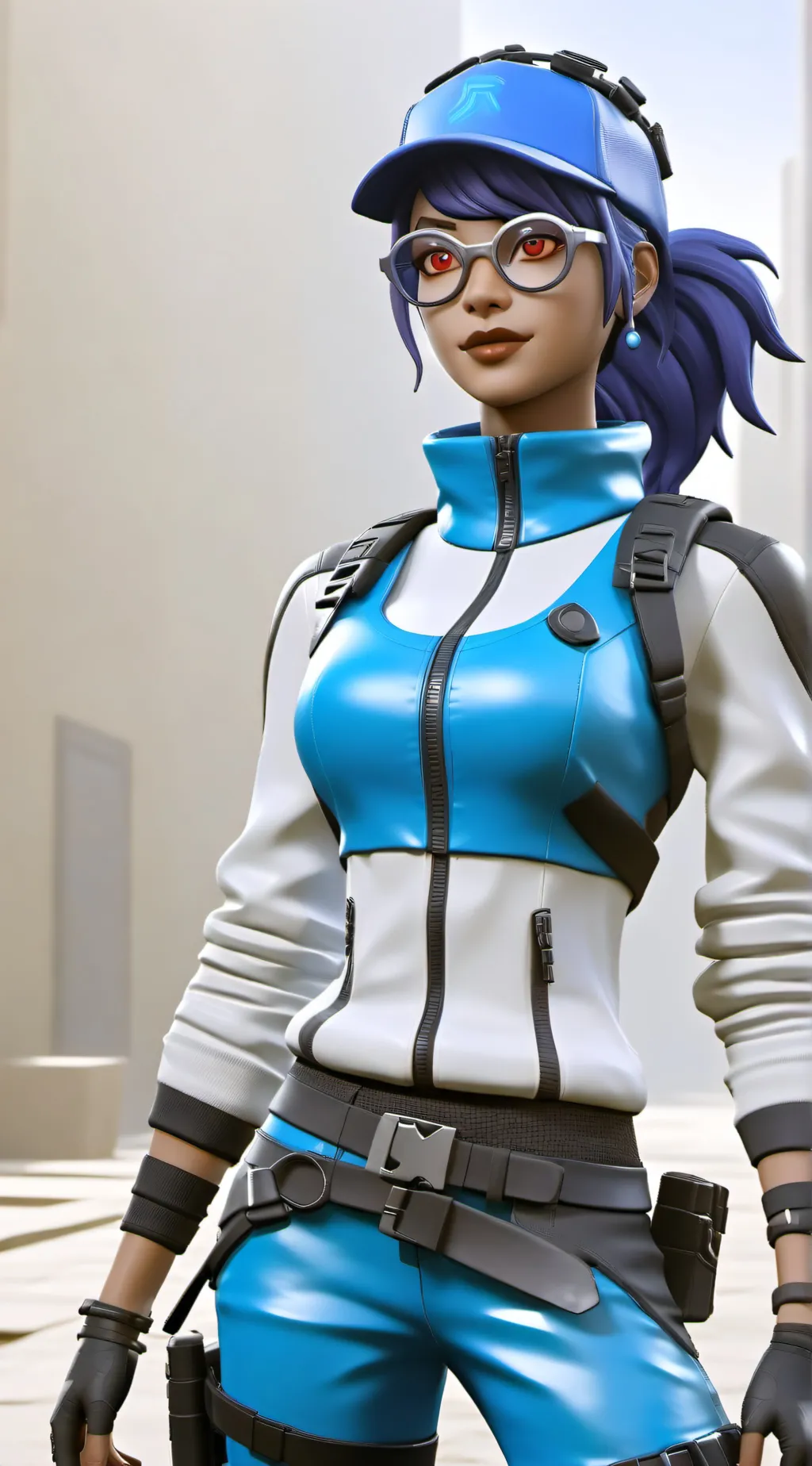 ai character: crystal  background