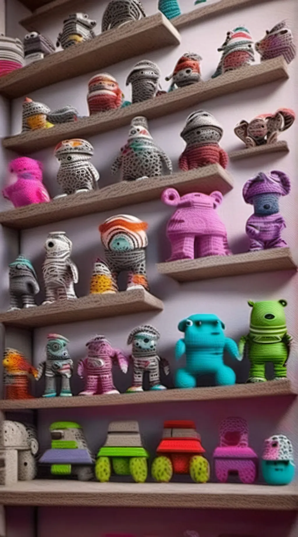 ai character: ur childhood toys background