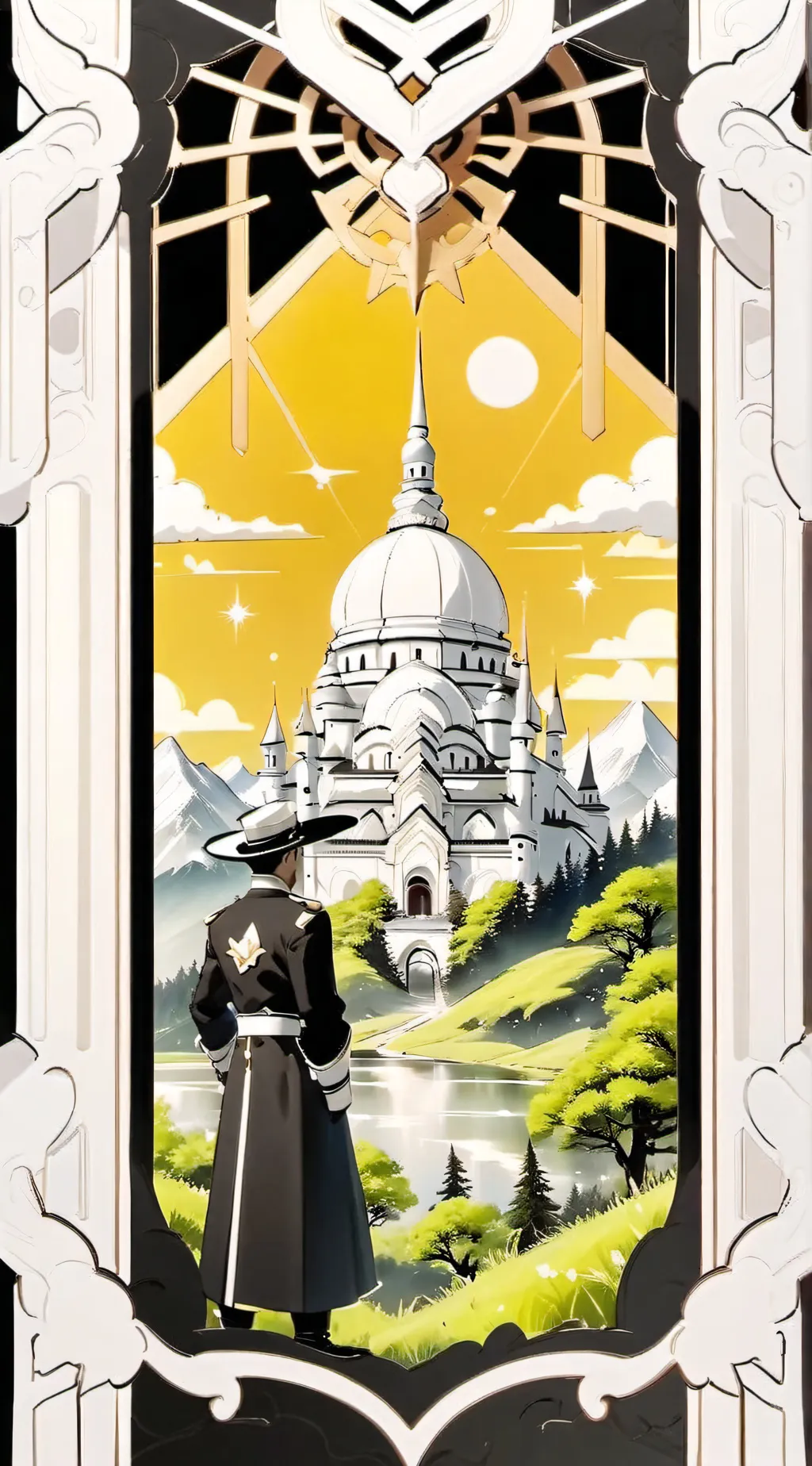 ai character: Chef Pe pe sml background