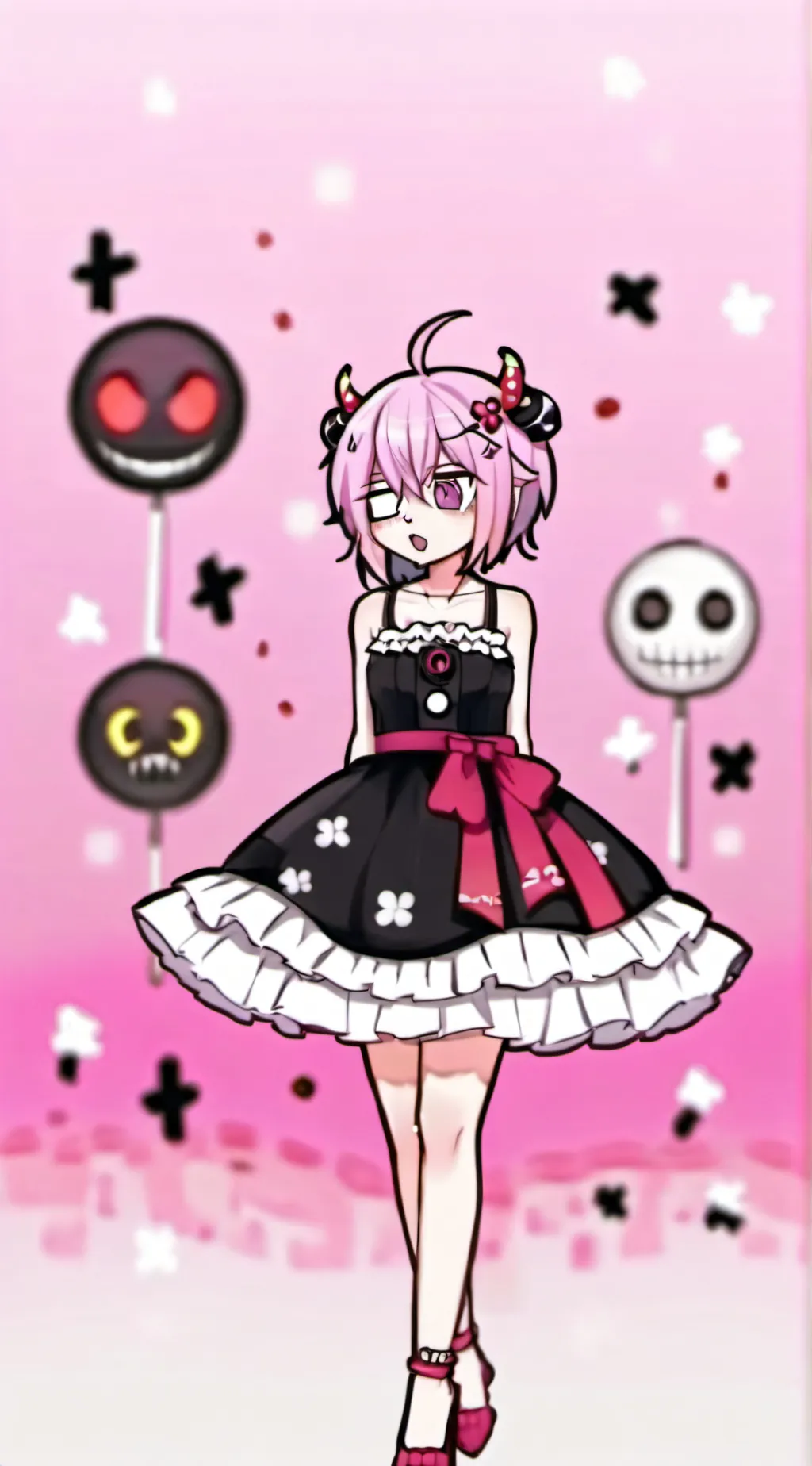 ai character: solar *Yandere* background