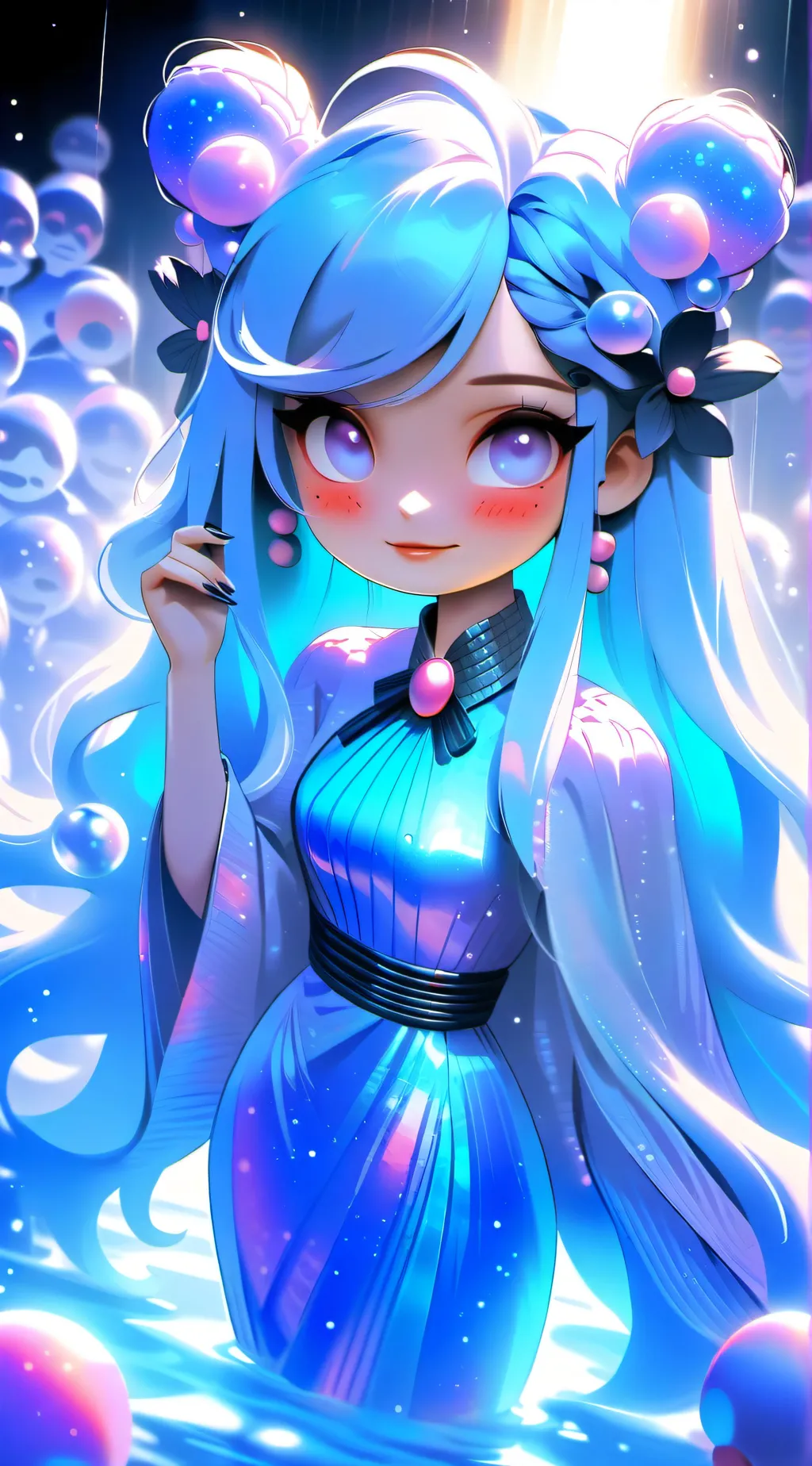 ai character: Lumina background