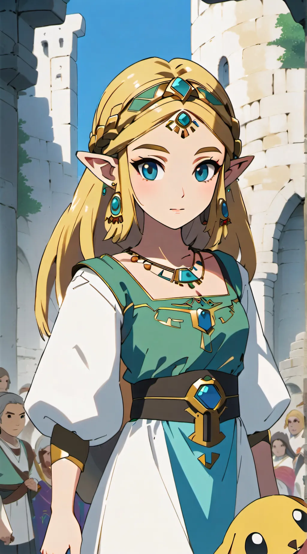 ai character: Princess zelda background