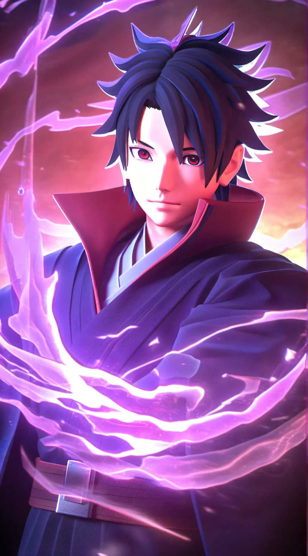 ai character: salsuki uchiha background