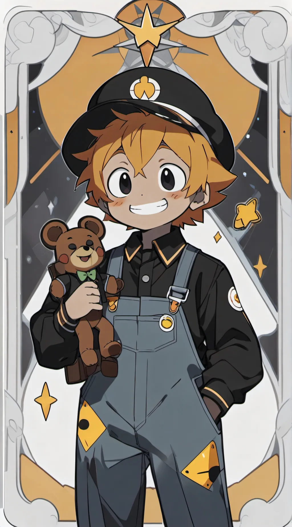 ai character: Sun background