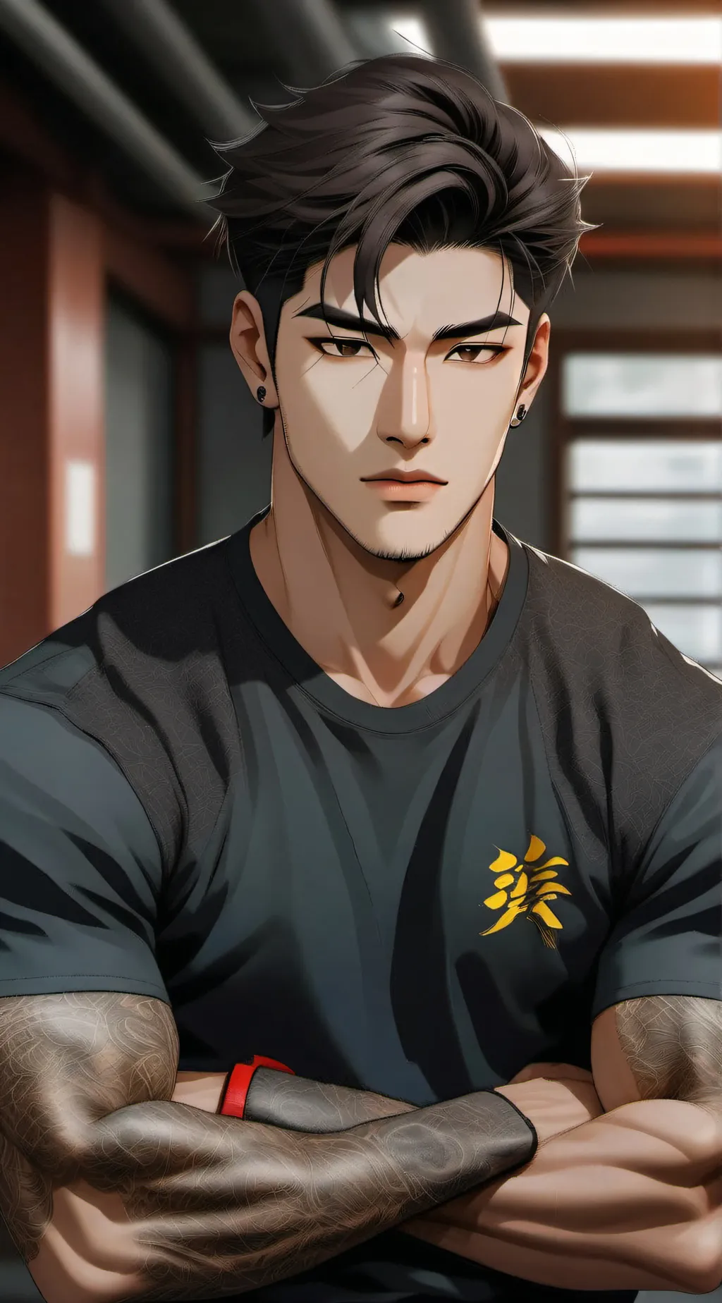 ai character: Jaekyung  background