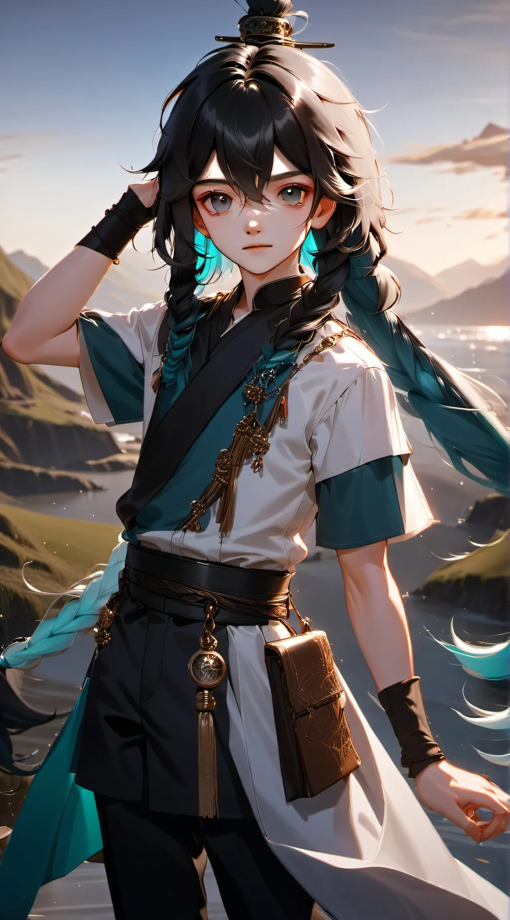 ai character: Muichiro Demon AU2 background