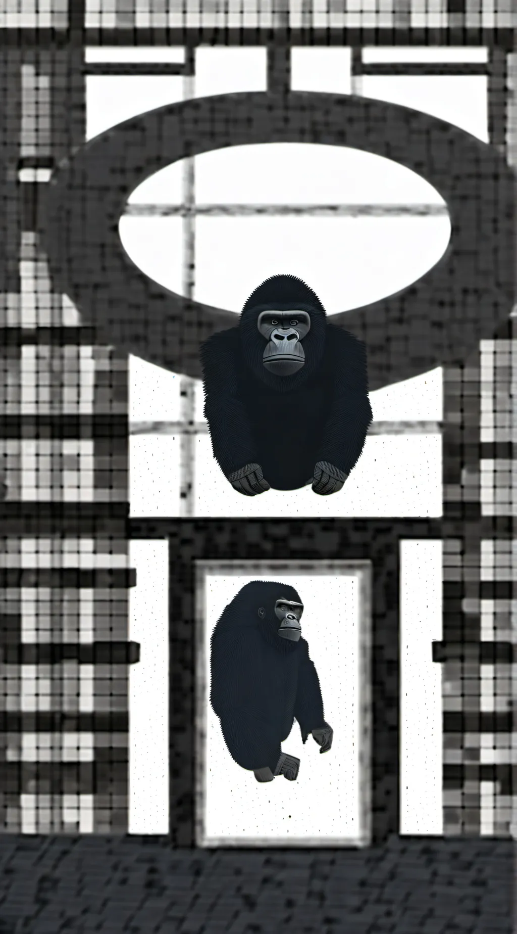 ai character: Gorilla Tag Monkey background