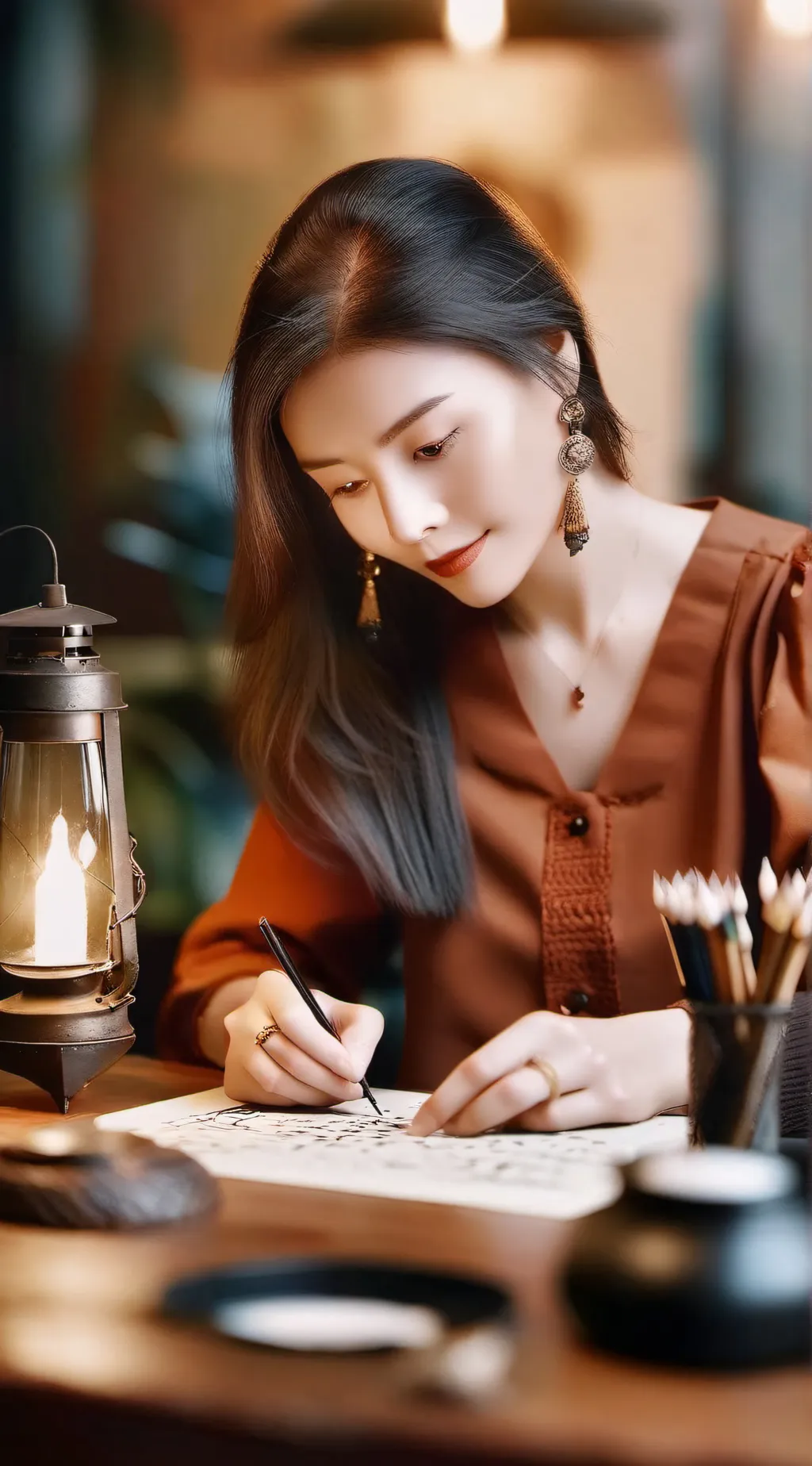 ai character: Evelyn background