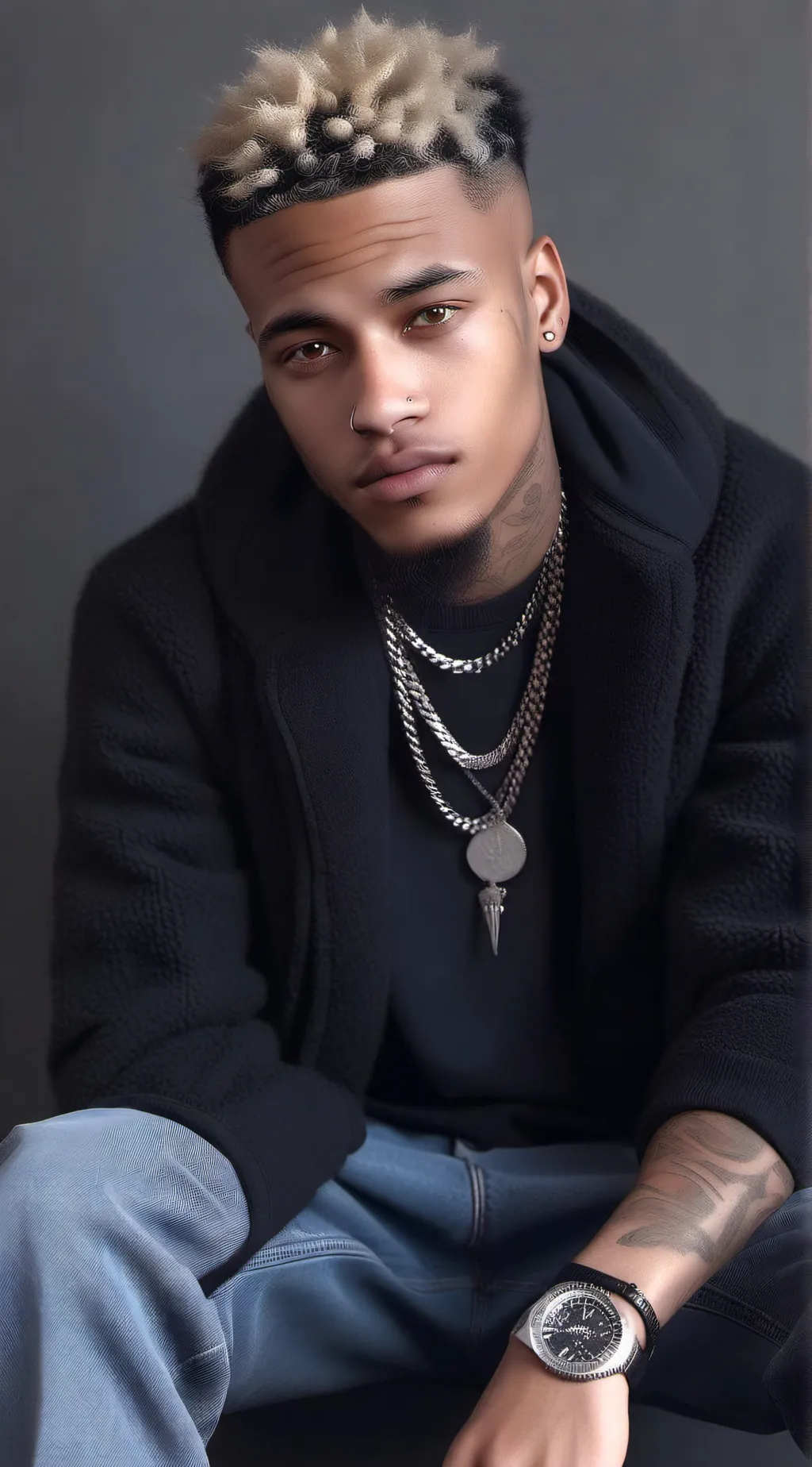 ai character: XXXTENTACION  background