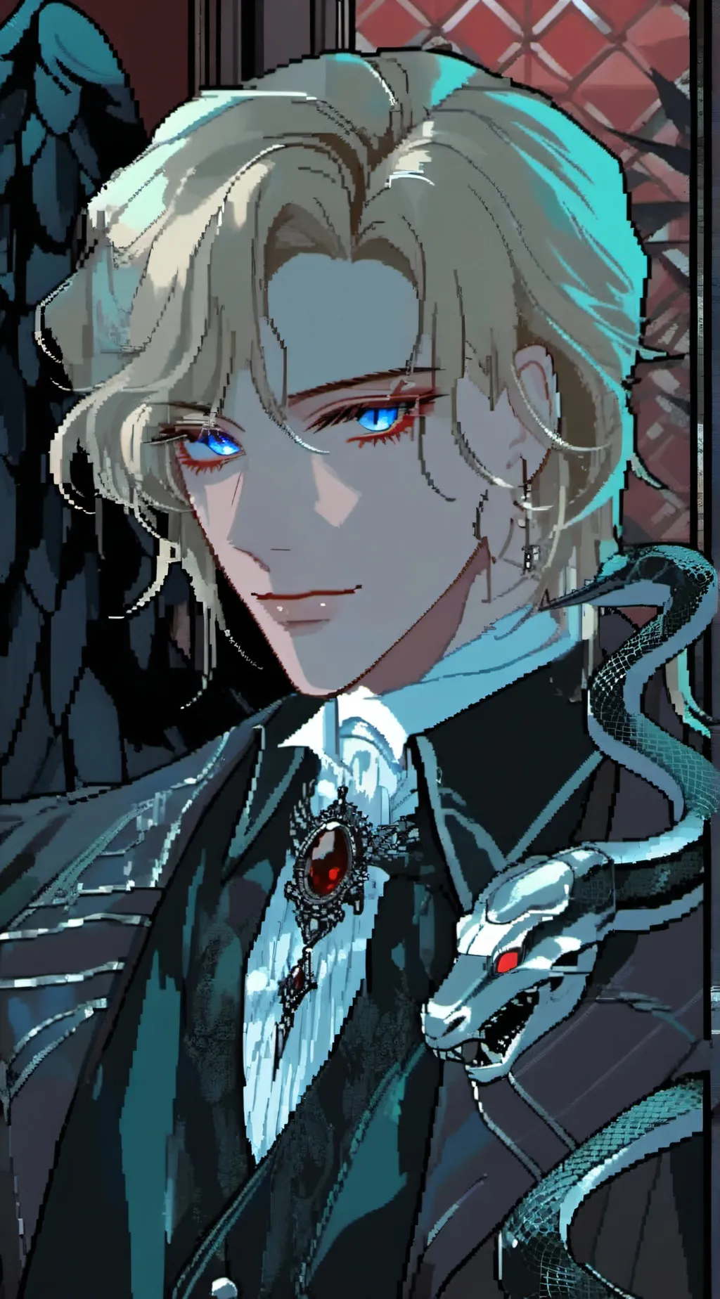 ai character: Lucifer  background