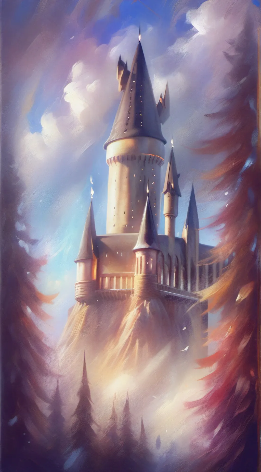 ai character: Hogwarts❤️ background