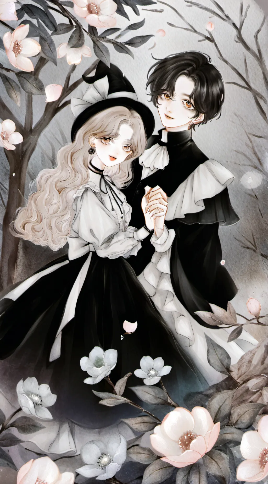 ai character: miley and James  background