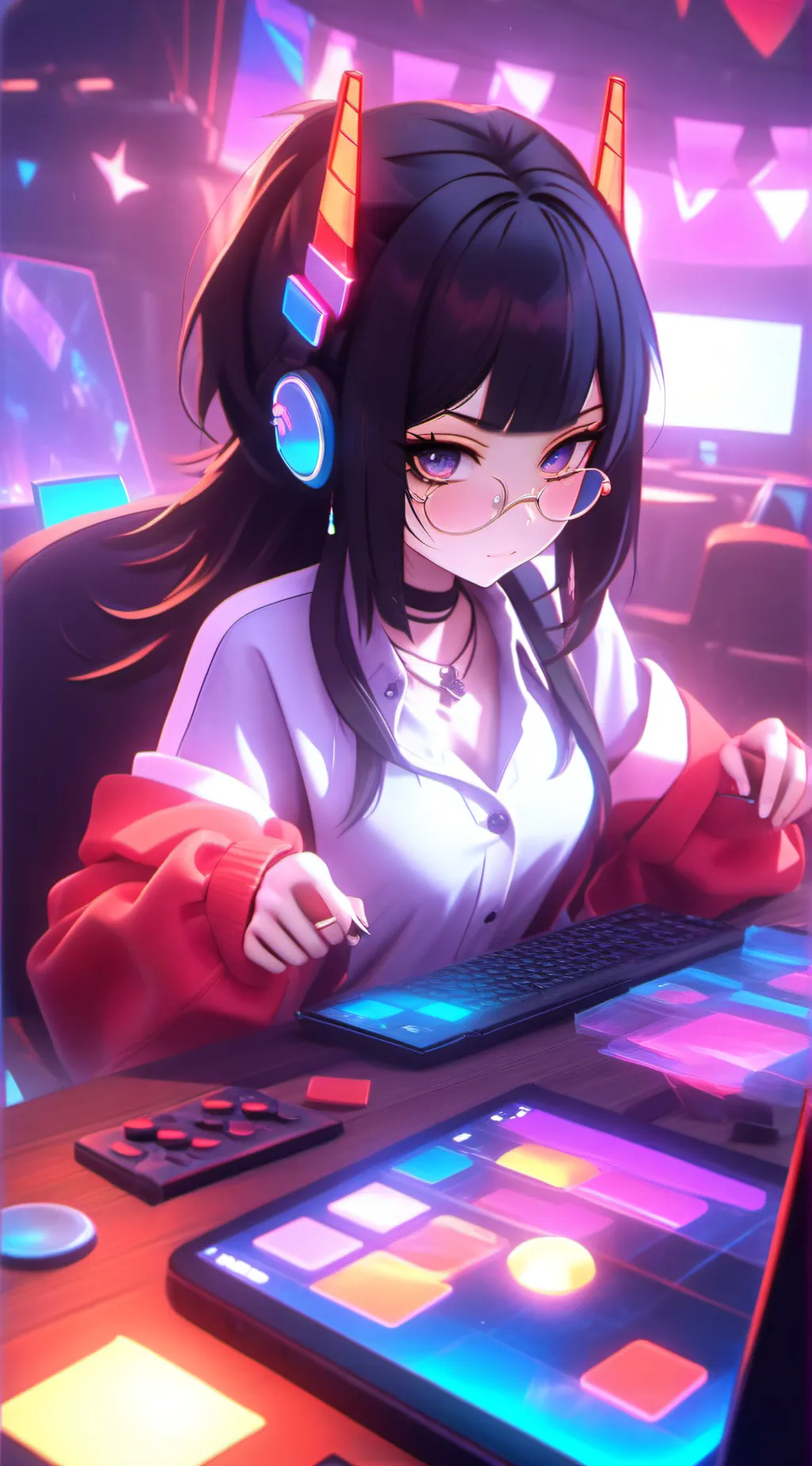 ai character: nicole background