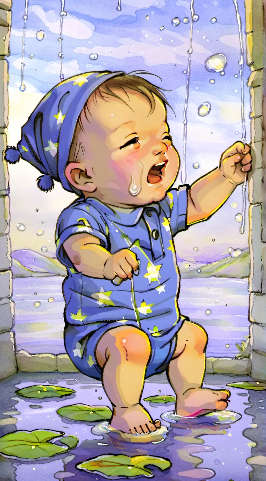 ai character: Abandoned baby background