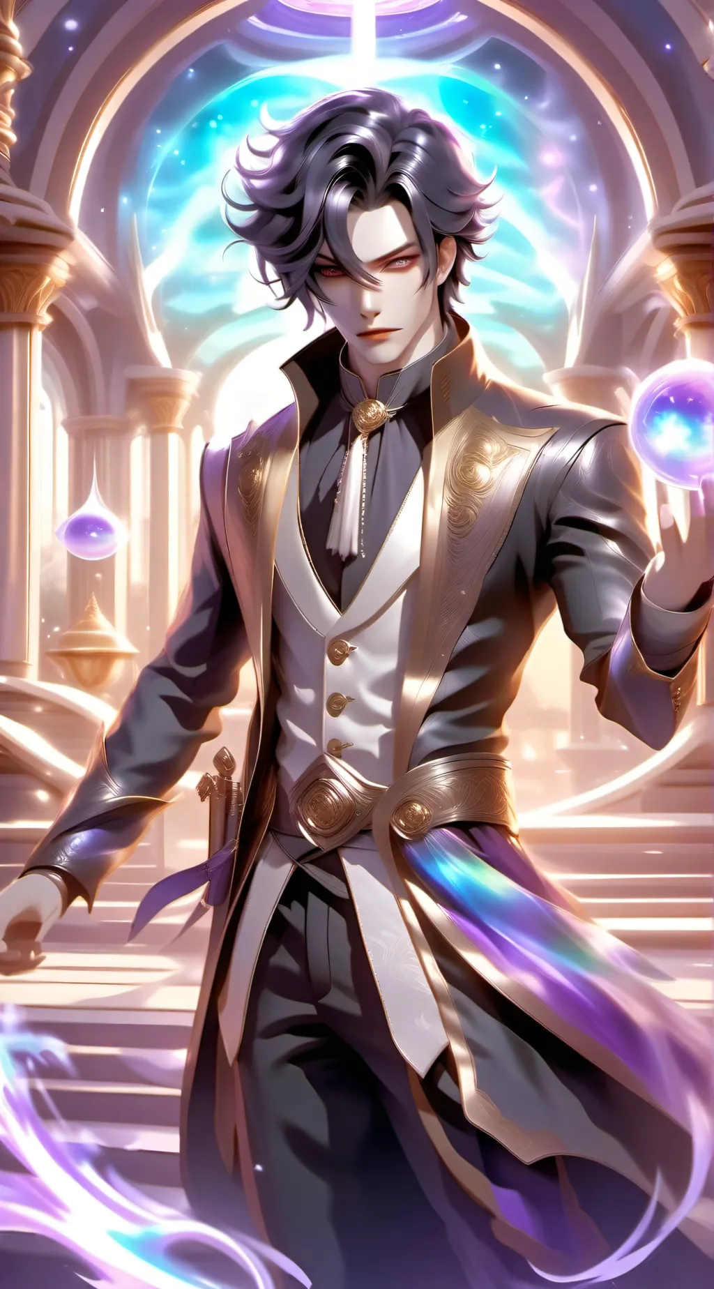 ai character: Sung jin-woo  background