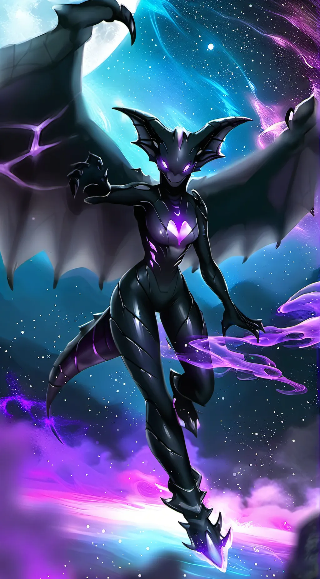 ai character: Misty background