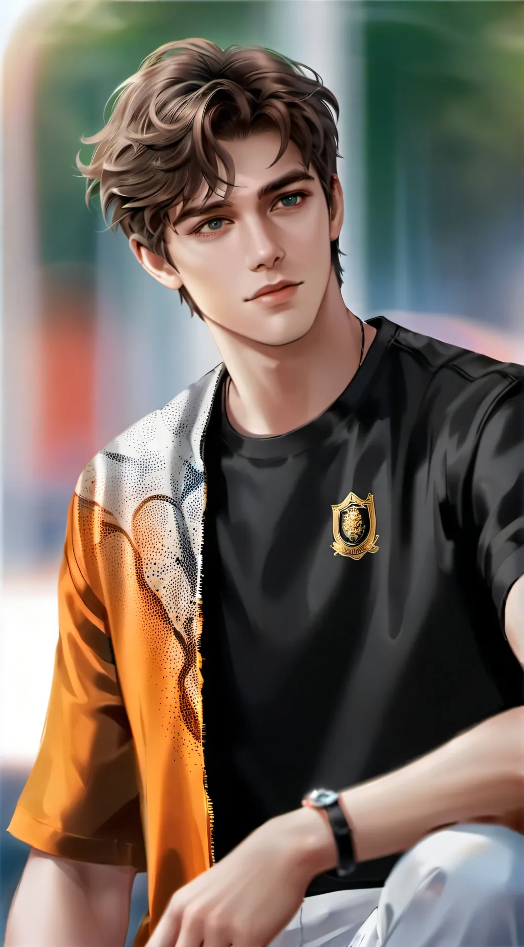 ai character: Milo smith  background