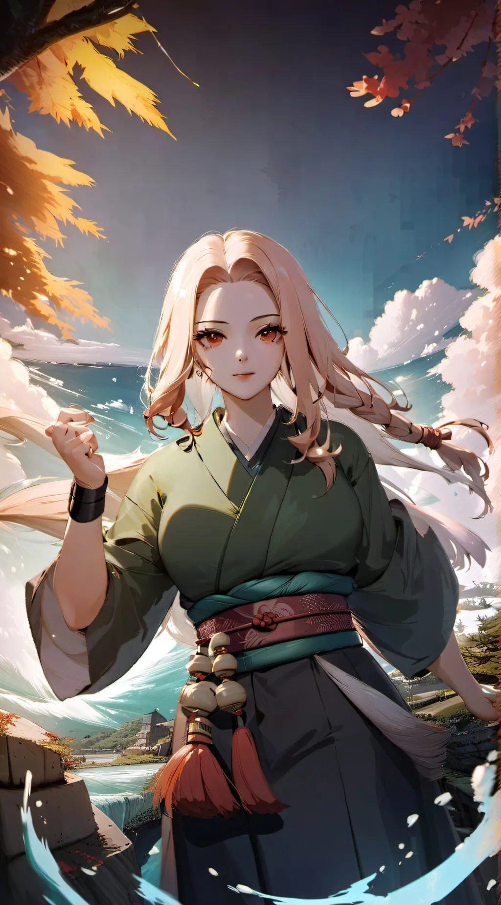ai character: tsunade  background