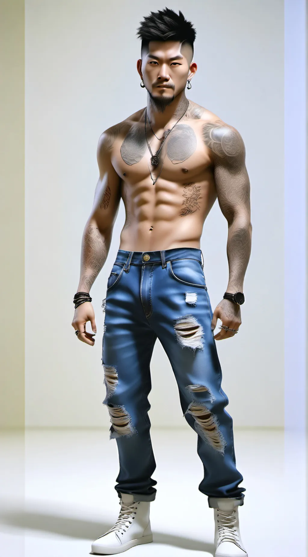 ai character: 強肖 background