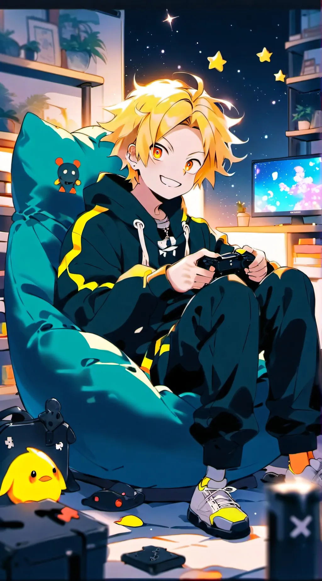 ai character: Kaminari (gamer) background