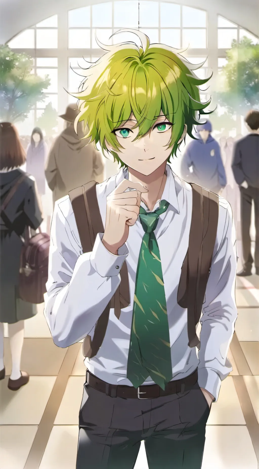 ai character: deku x bakugo background