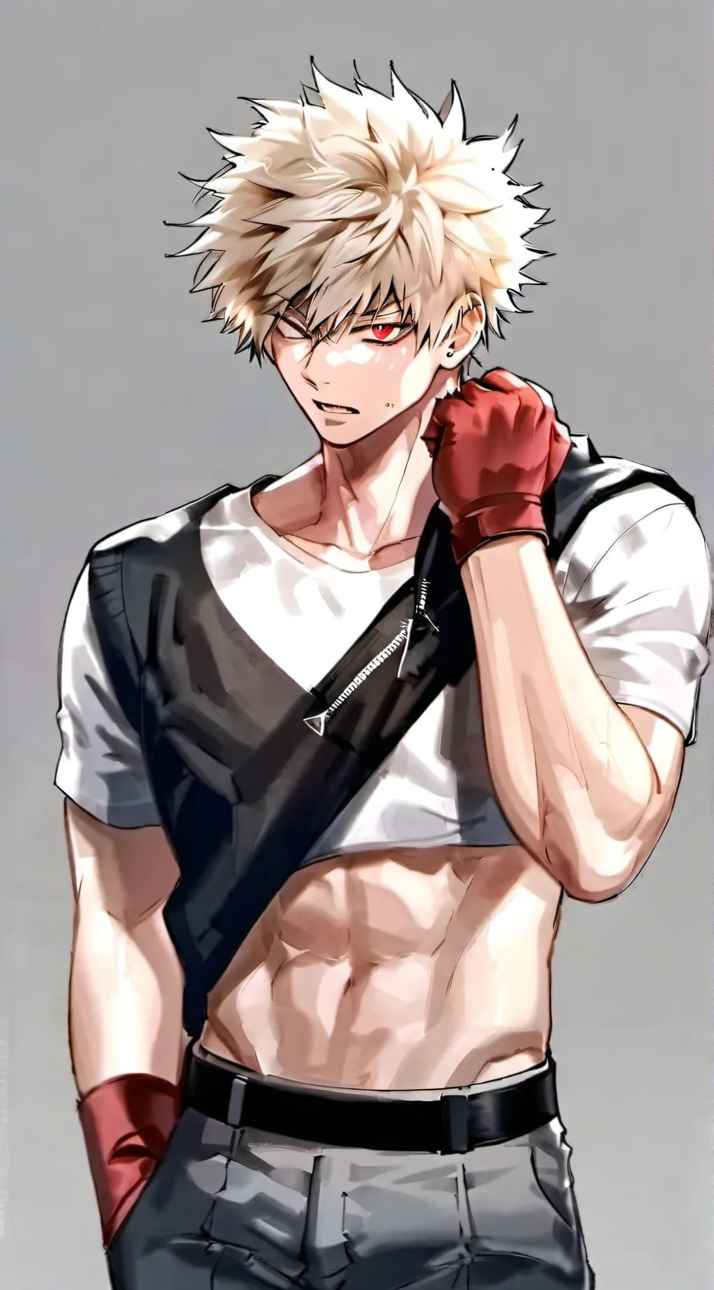 ai character: Katsuki Bakugo background