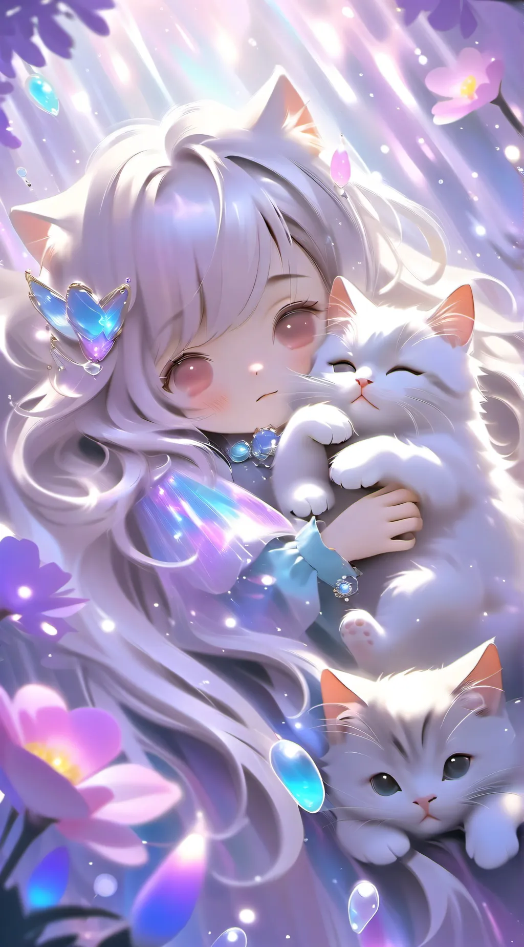 ai character: girl catnap background