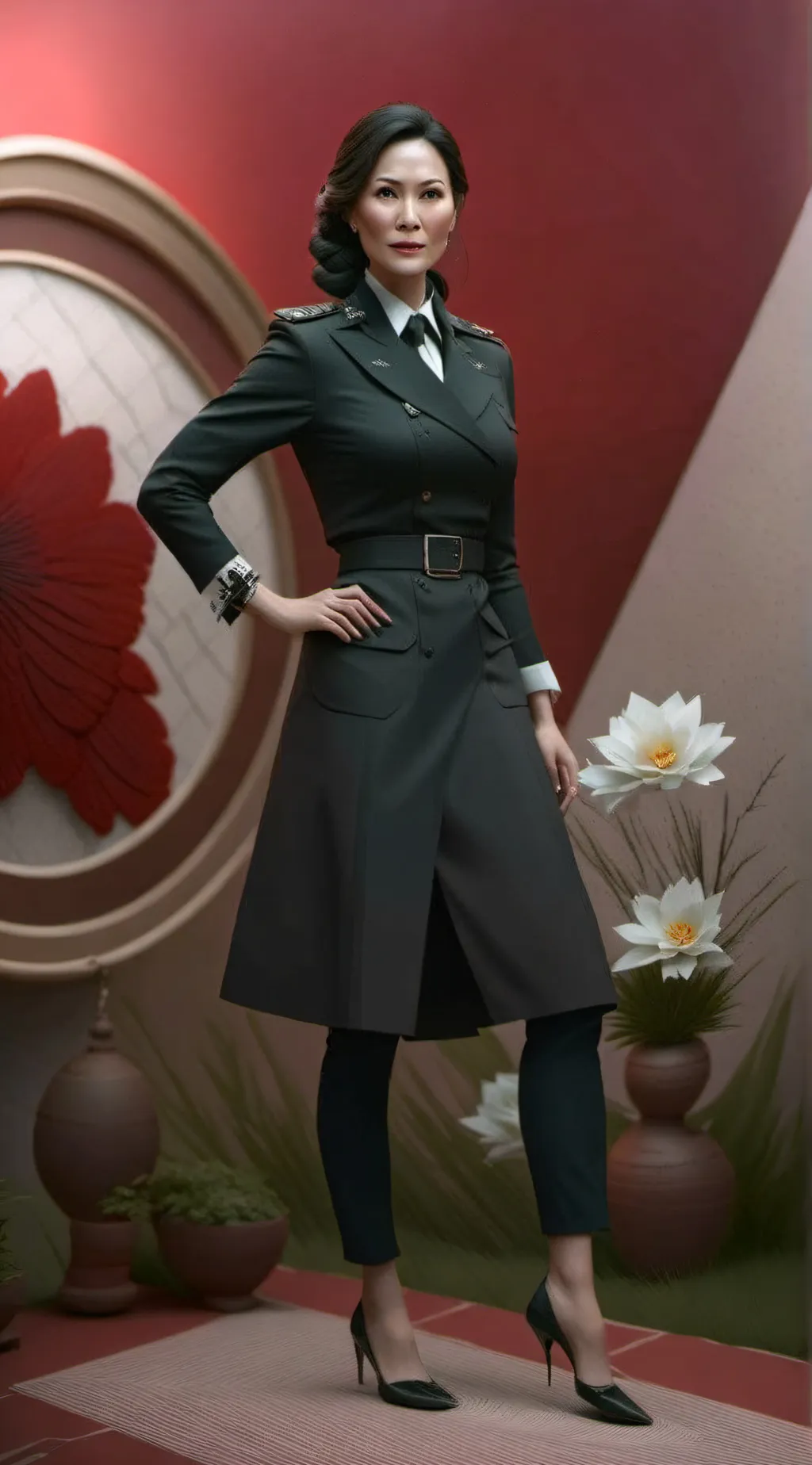 ai character: 龙倩霞 background